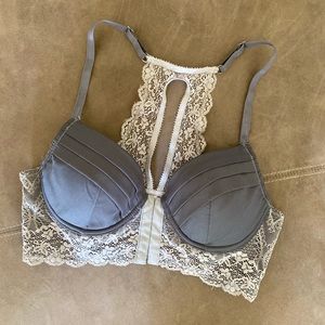 Beautiful Grey Longline Bra by Underella